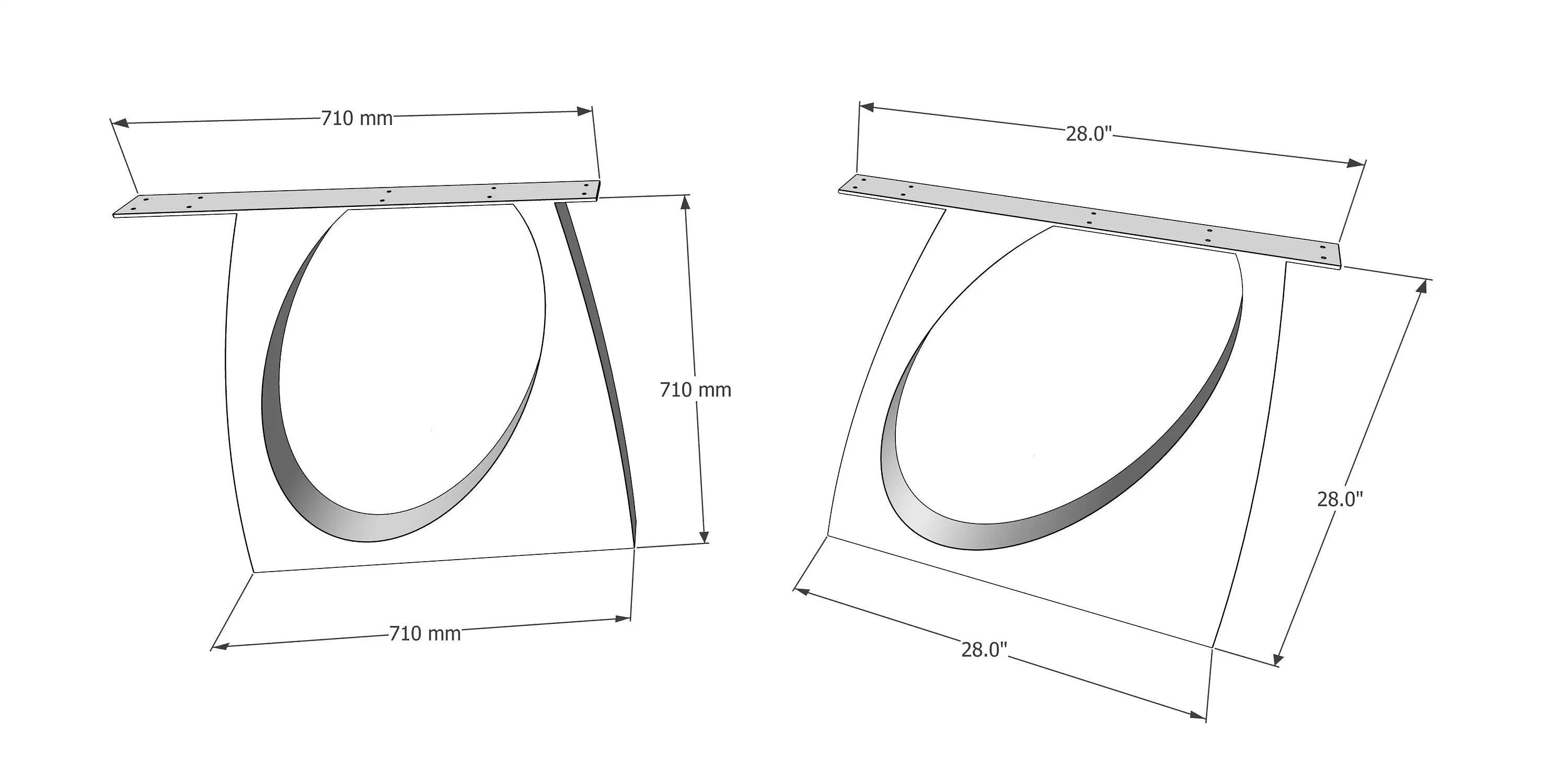 Laser Cutting Steel Table Legs Designer Edition Unique Shape Great for Rustic Home or Modern Homes Metal Legs with Premium Quality