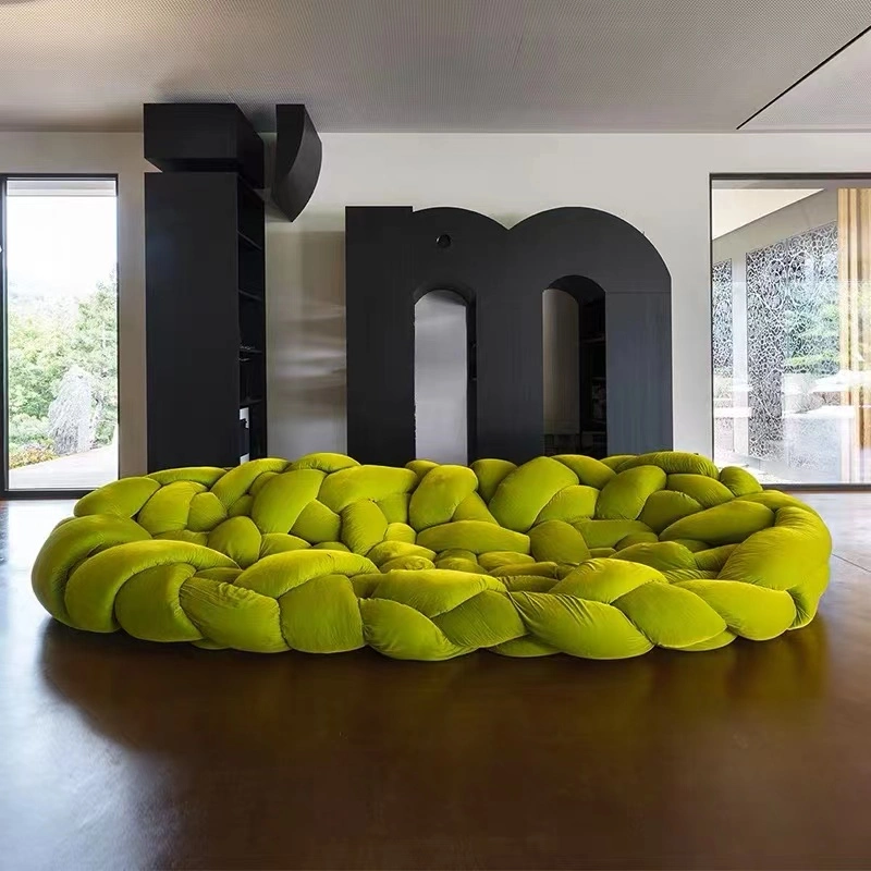 Luxury Modern Style Snake Colorful Boa Knitting Unique Style Living Room Sofa