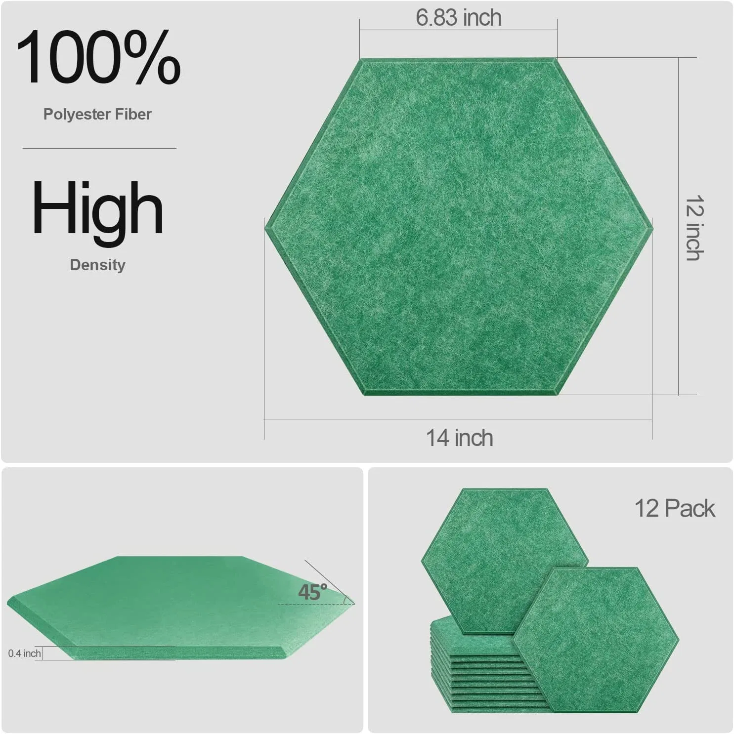 Eco-Friendly Acoustic Soundproof Panels Polyester Acoustic Panels Recyclable Acoustic Felt Decorative Pet Wall Panel Deco Board