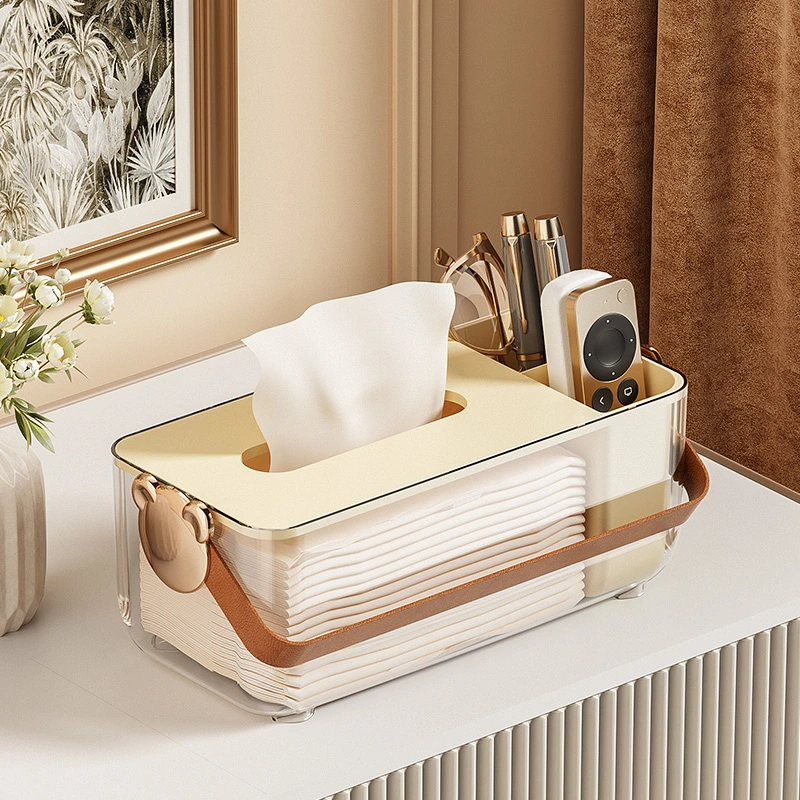 Multi-Functional Plastic Tissue Box for Household Use