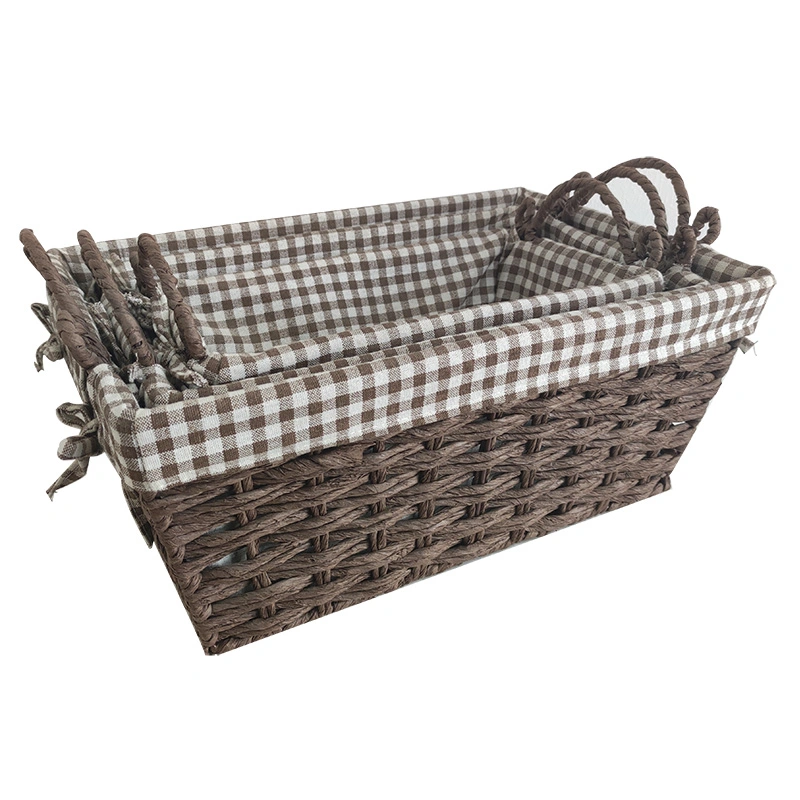 Hot Sale Contracted Desktop Receives Storage Basket Set of 3 Simple Living Room Storage Basket