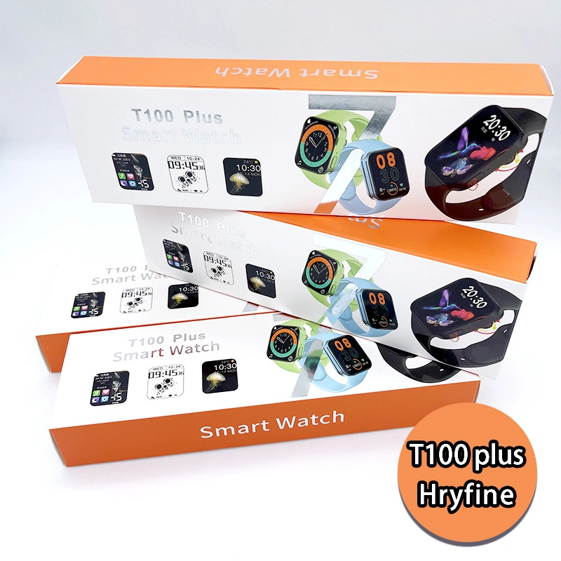 T100, plus gros Fty veille 7 sans fil Bluetooth Smart regarder le sport bracelet Montres de cadeaux Smartwatch Téléphone