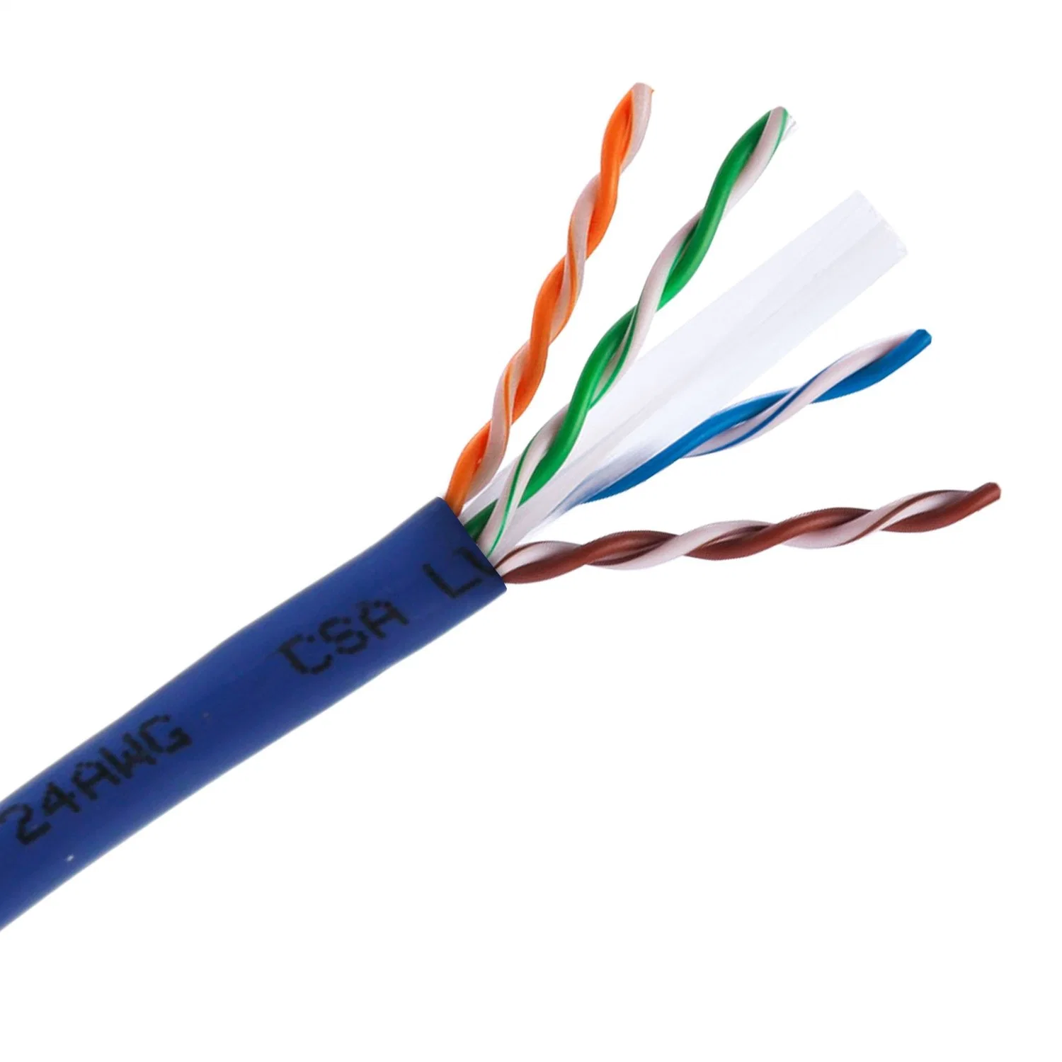 Unshielded Twisted Pairs CAT6 LAN Data Cable 305m Gigabit, Blue