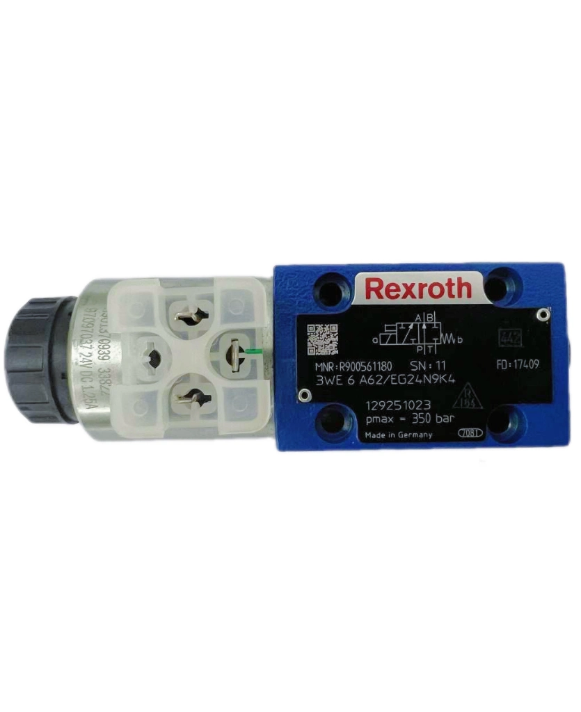 Válvula hidráulica de control accionada por solenoide Rexroth serie 3WE 4we