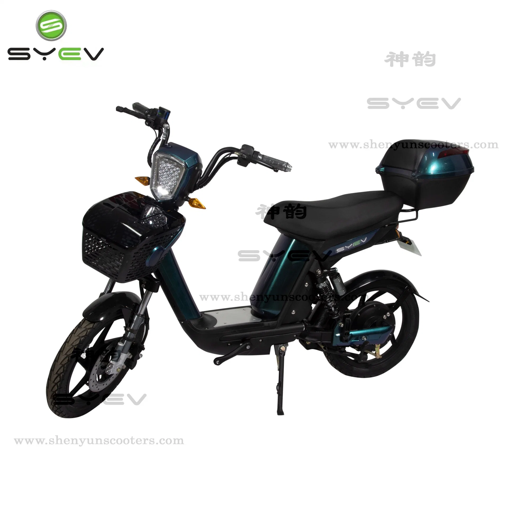 Syev 350W/500W Portable Battery Electric Moped Electric Scooter with Delivery Box