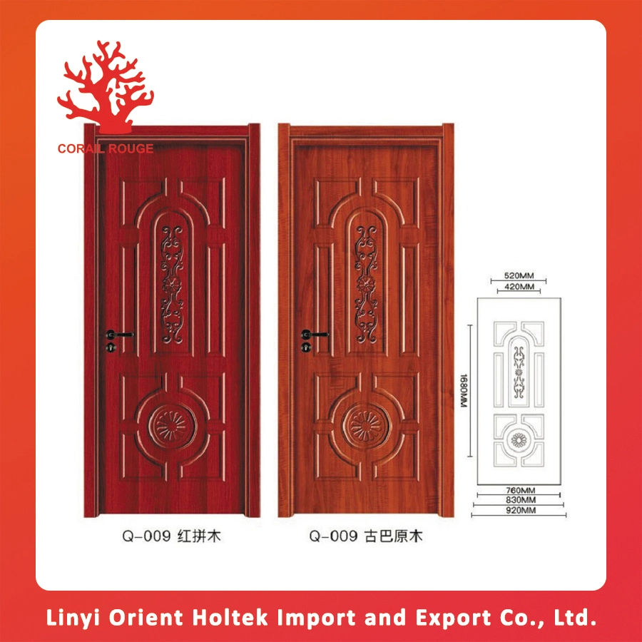 Best Choose Various Colors MDF Smooth Door Skin Wood Veneer Door Skin