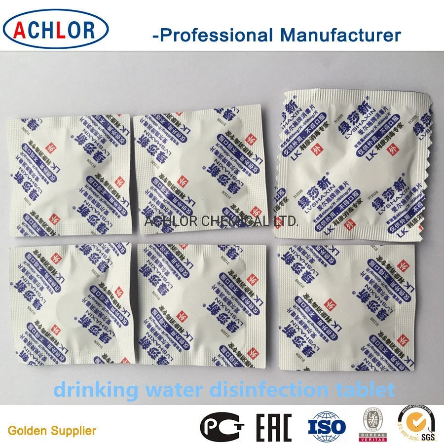 SDIC Chlorine Water Purfying Disinfection Tablets for Dringing Water