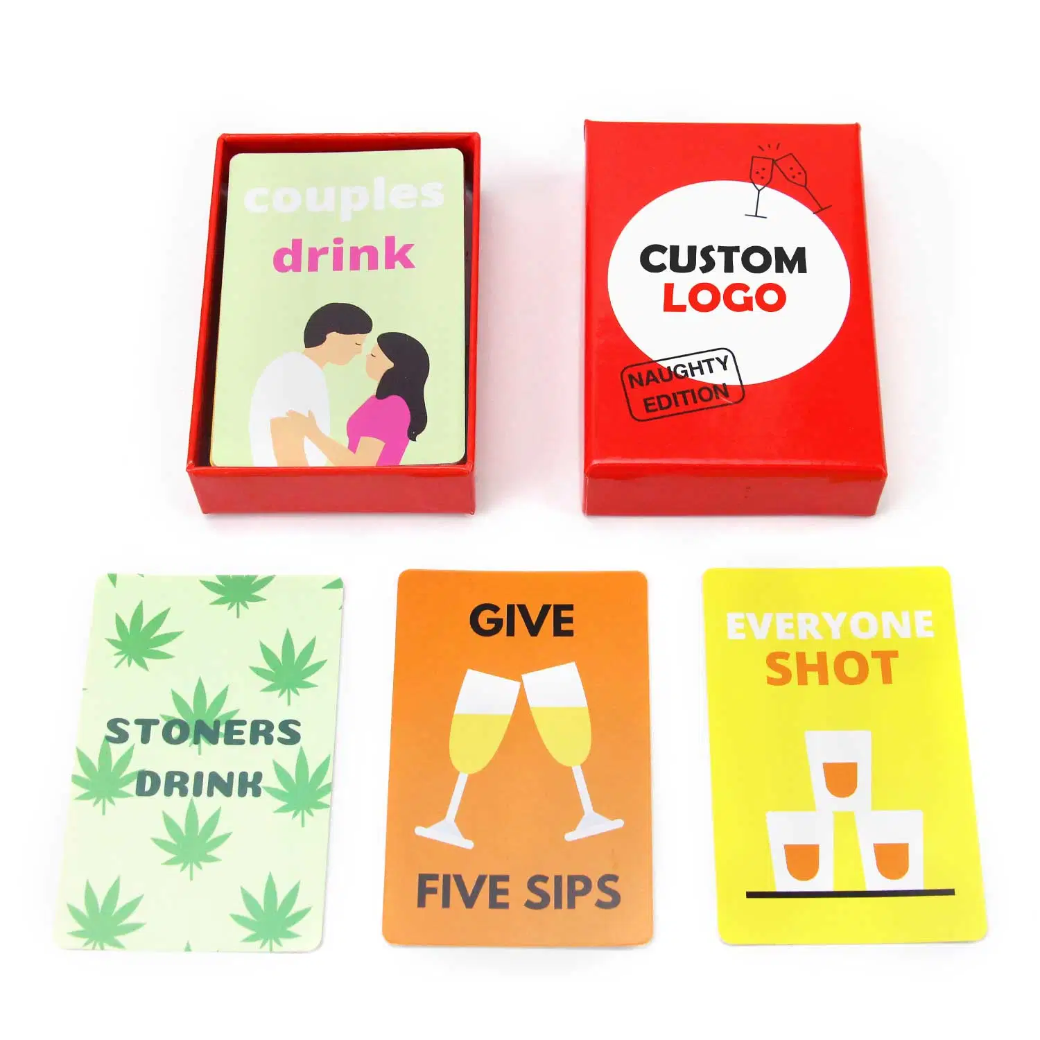 Free Samples Custom Game Cards Logo Poker Set Printed High quality/High cost performance  Standard Art Paper Card Game for Adult Games