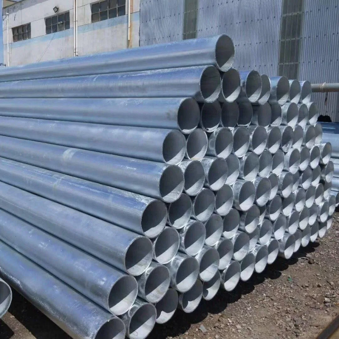 Factory Direct Sales Hot DIP Galvanized Steel Pipe Diameter EMT Pipe 2 Inch 1000mm Round Clamp Welded