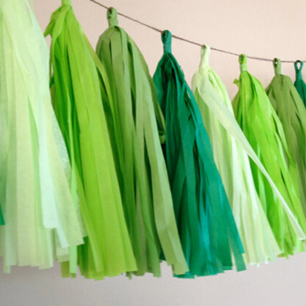 Handmade Paper DIY Colored Hanging Tassel String Garland