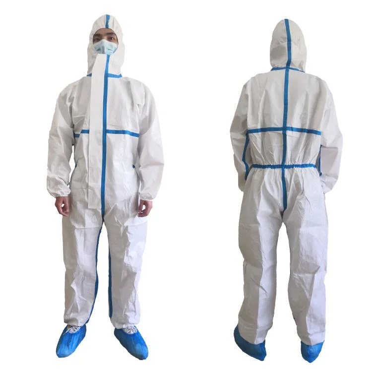 China CE Approved Fast Delivery Disposable Personal PPE Isolation Protective Suit Medium