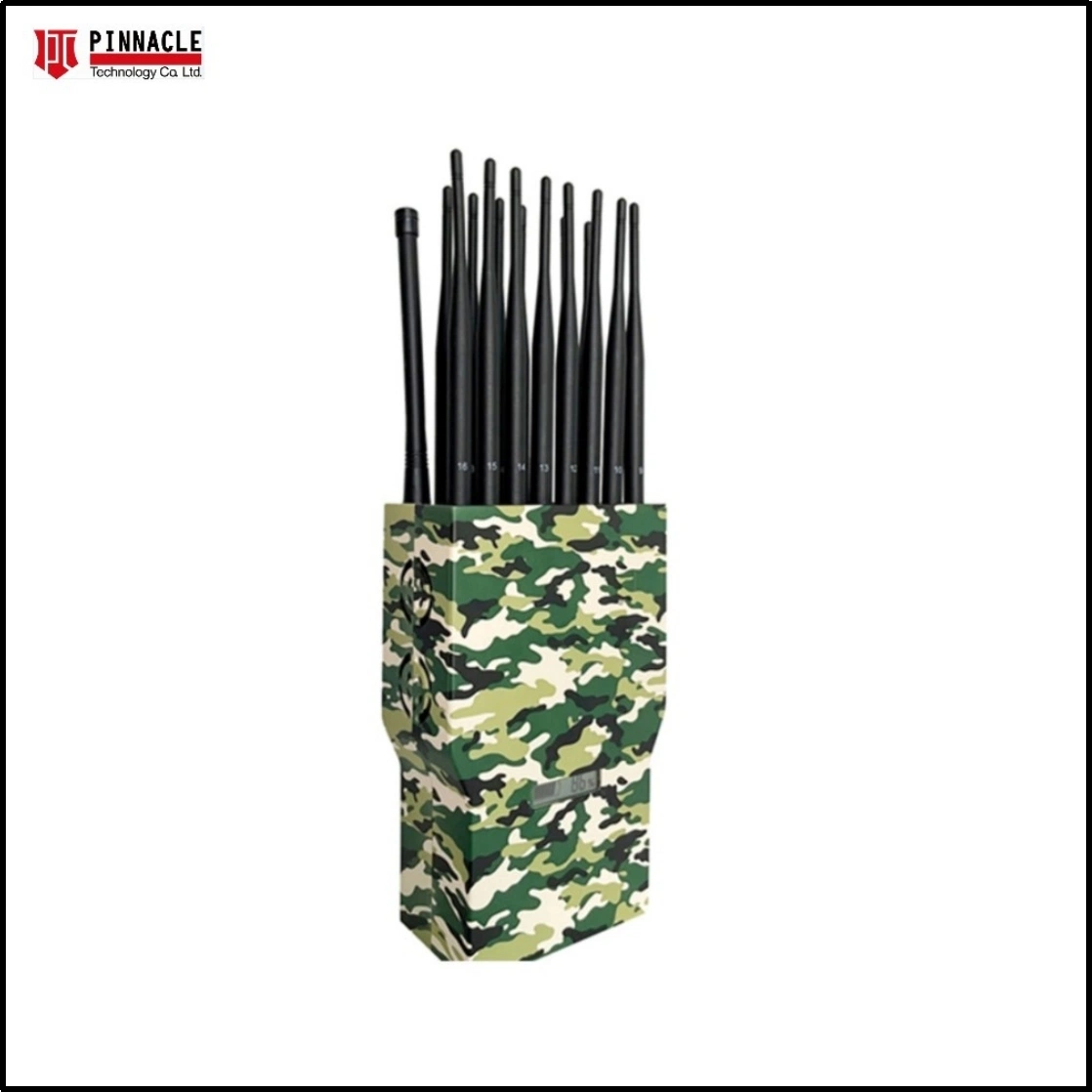 Handheld 16 Antennas WiFi Radio GSM 3G 4G 5g Mobile Phone Jammer