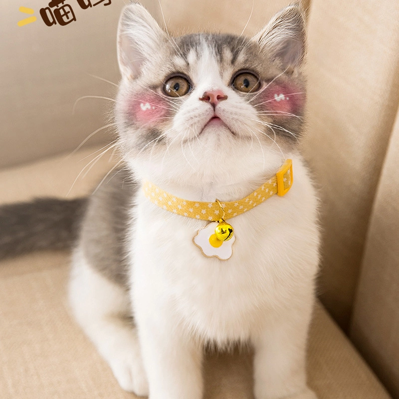 Cute Cat Collar Cat Cat Neck Jewelry Bell Dog Bib Decoration Kitten Collar Necklace Collar Supplies
