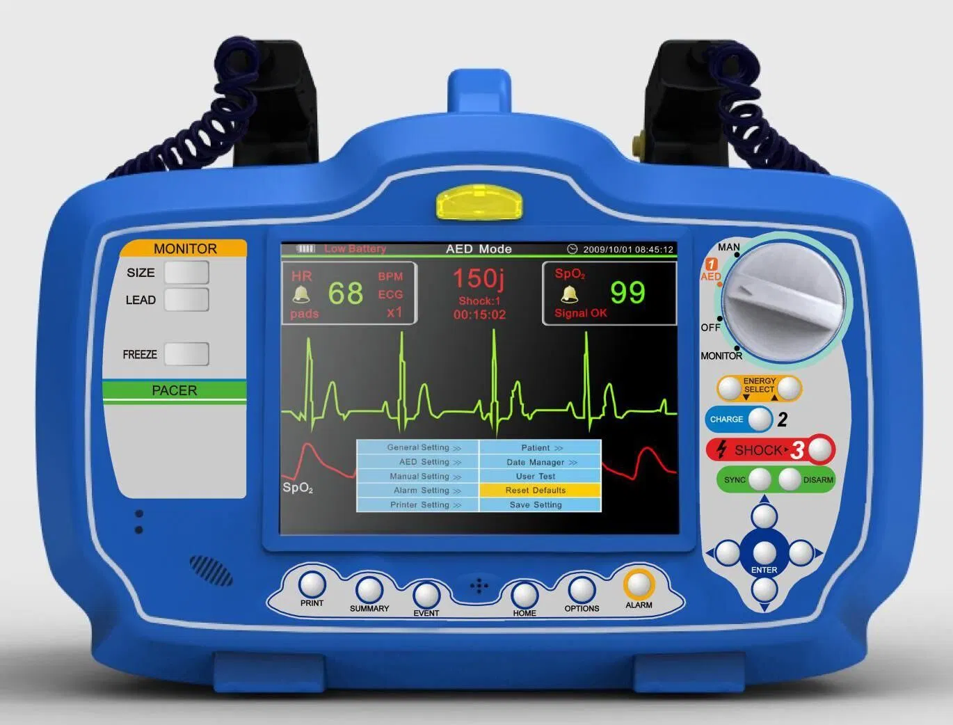 Dm7000 New Arrival Hospital Use Monophasic Portable Defibrillator Monitor