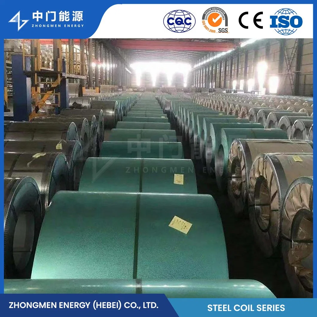 OEM Custom Black PPGI Galvanized Steel Coil ASTM AISI Prepainted Galvanized Steel China Q215 S235jr PPGI White Color Prepainted Galvanized Steel