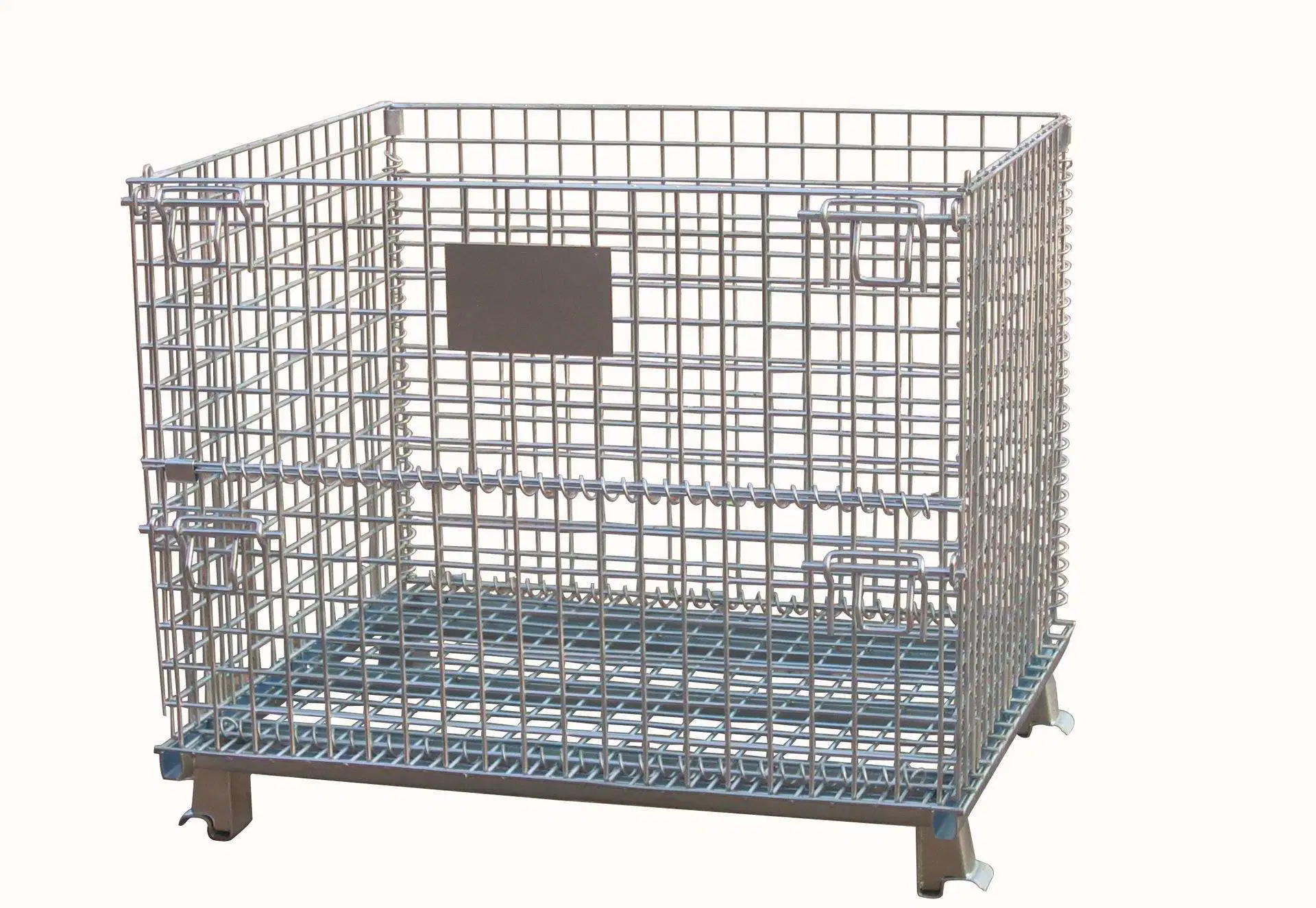 Intelligent Storage Cage Steel Meash Container Metal Mesh Box for Storage Rack Use