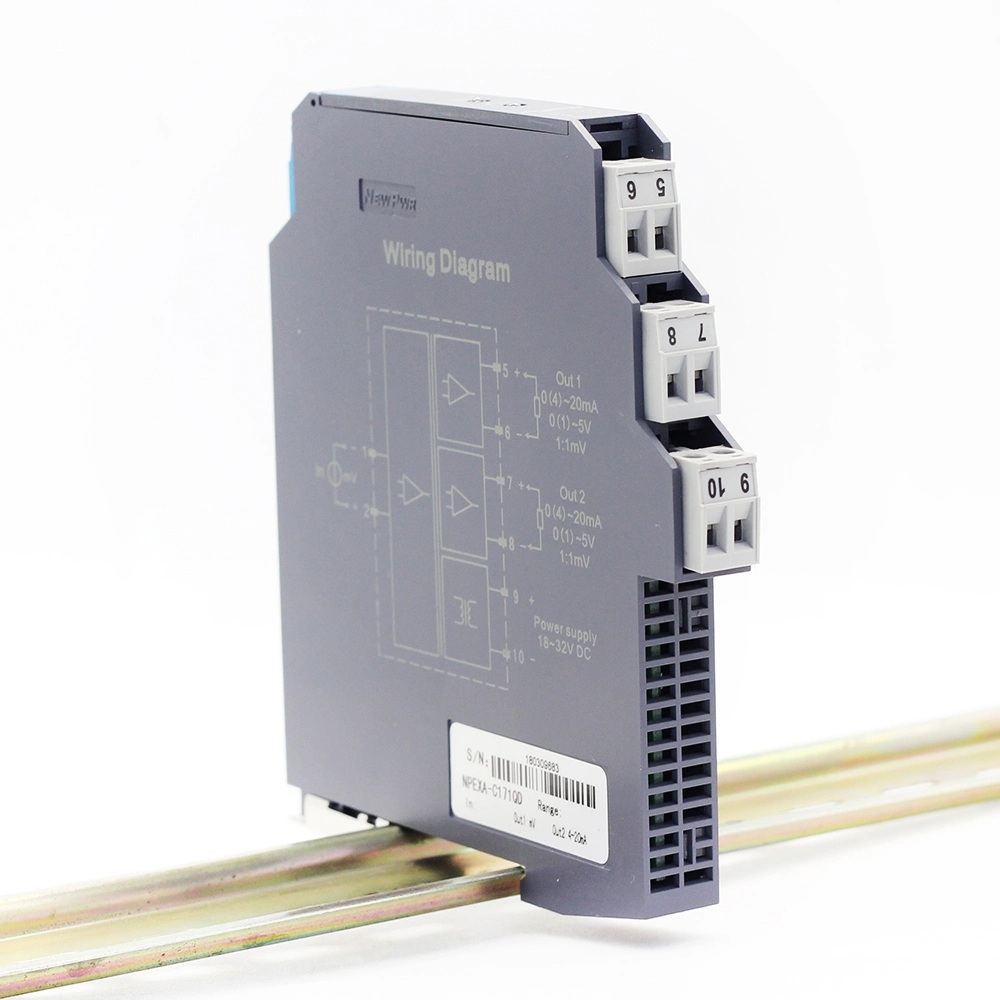 Hochpräzise Sicherheitsbarriere 1 in 1 out eigensichere Isolierung Barriere Explosionsgeschützte Barriere 4-20mA 0-10V 1- 5V Analogeingang Ausgang