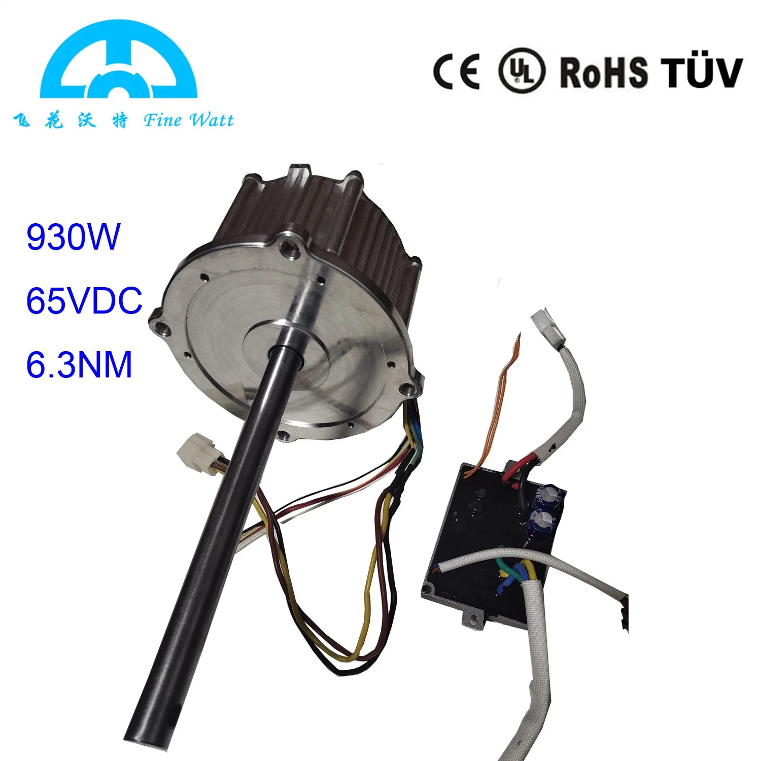 Low Voltage 65VDC BLDC Electrical Motor Powerful