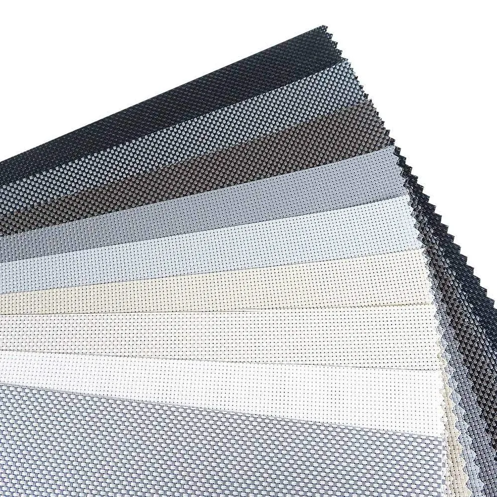 Polyester Waterproof Sunscreen Roller Blind Textile Outdoor Fiberglass Sunscreen Fabric