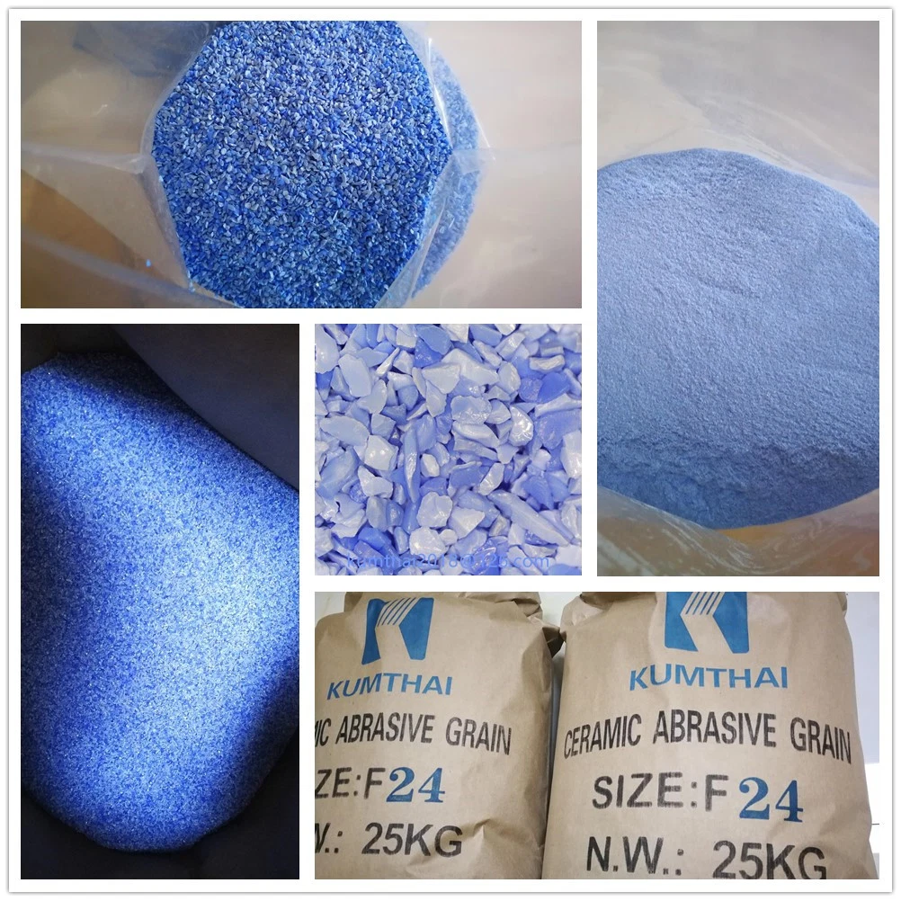 Grain abrasif céramique bleu pour meules abrasives abrasives abrasives à abrasifs solidaires