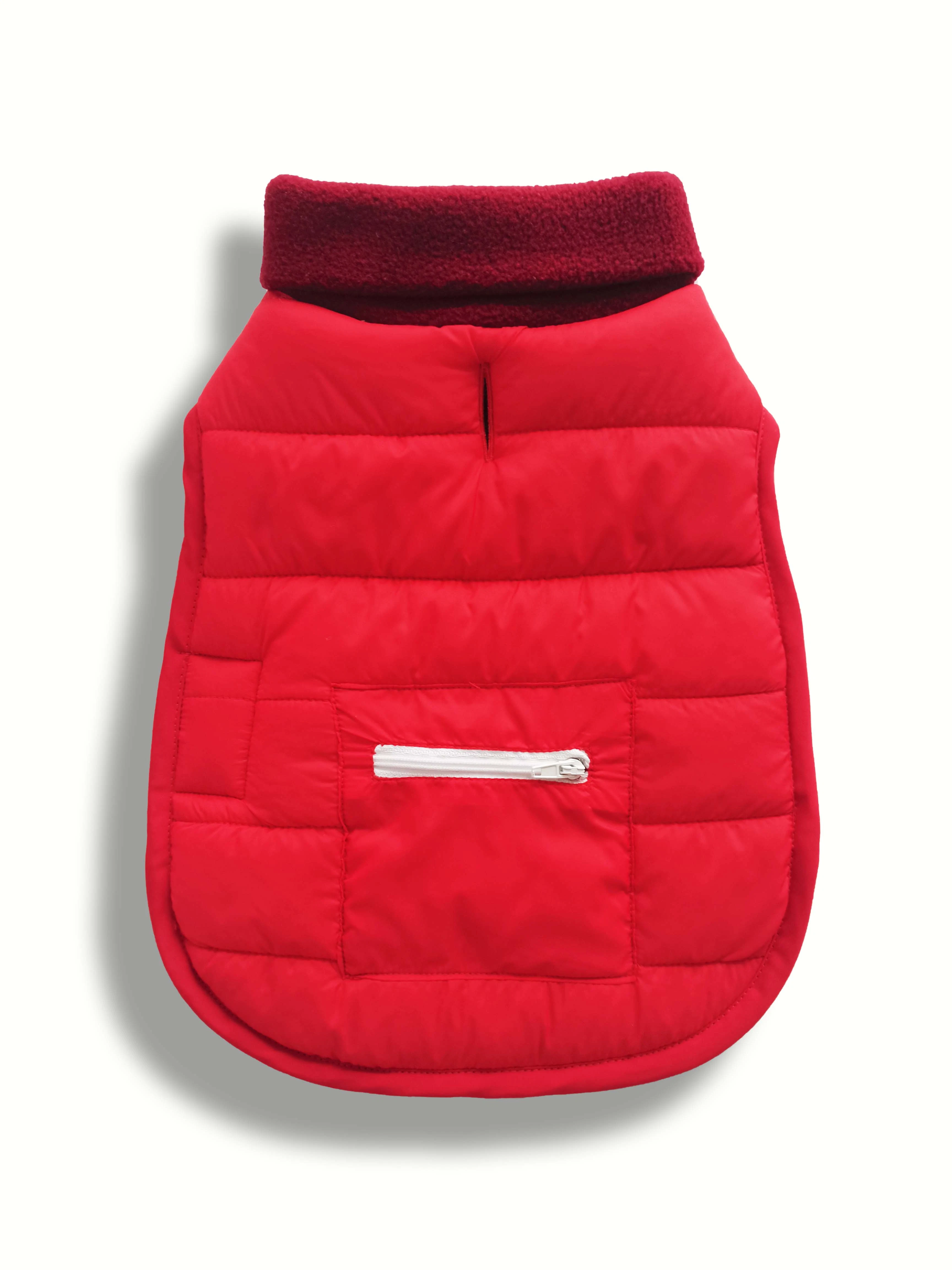 New-Fashion Puffer Pocket Reversible Fleece Dog Down-Coat Jacket Pet Apparel