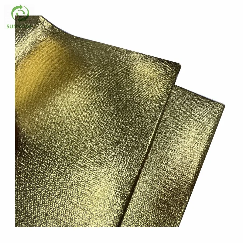 Lamination Nonwoven Fabric PP PE Laminated Fabric Shinning Decorative Cloth