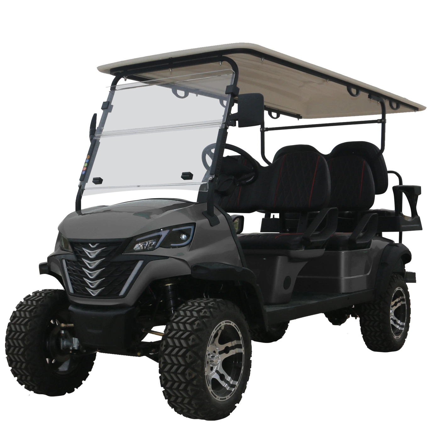 China Professional Design Electric Golf Carts 6 Seater Golf Cart Cheap Price Golf Buggy Forge H4+2