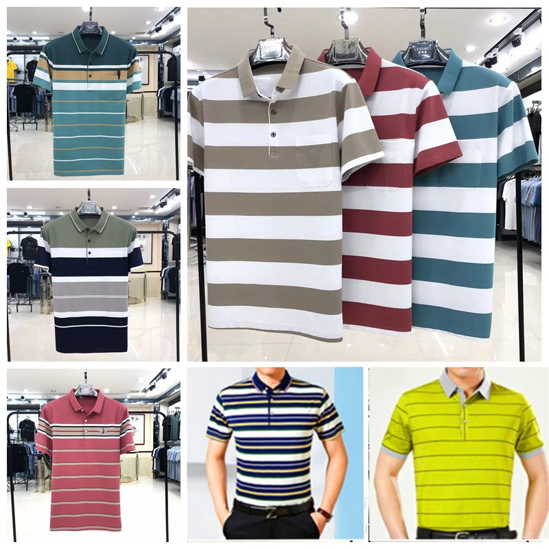 Cheap Short Sleeve Men Cotton Polo Shirt Inventory Limpieza