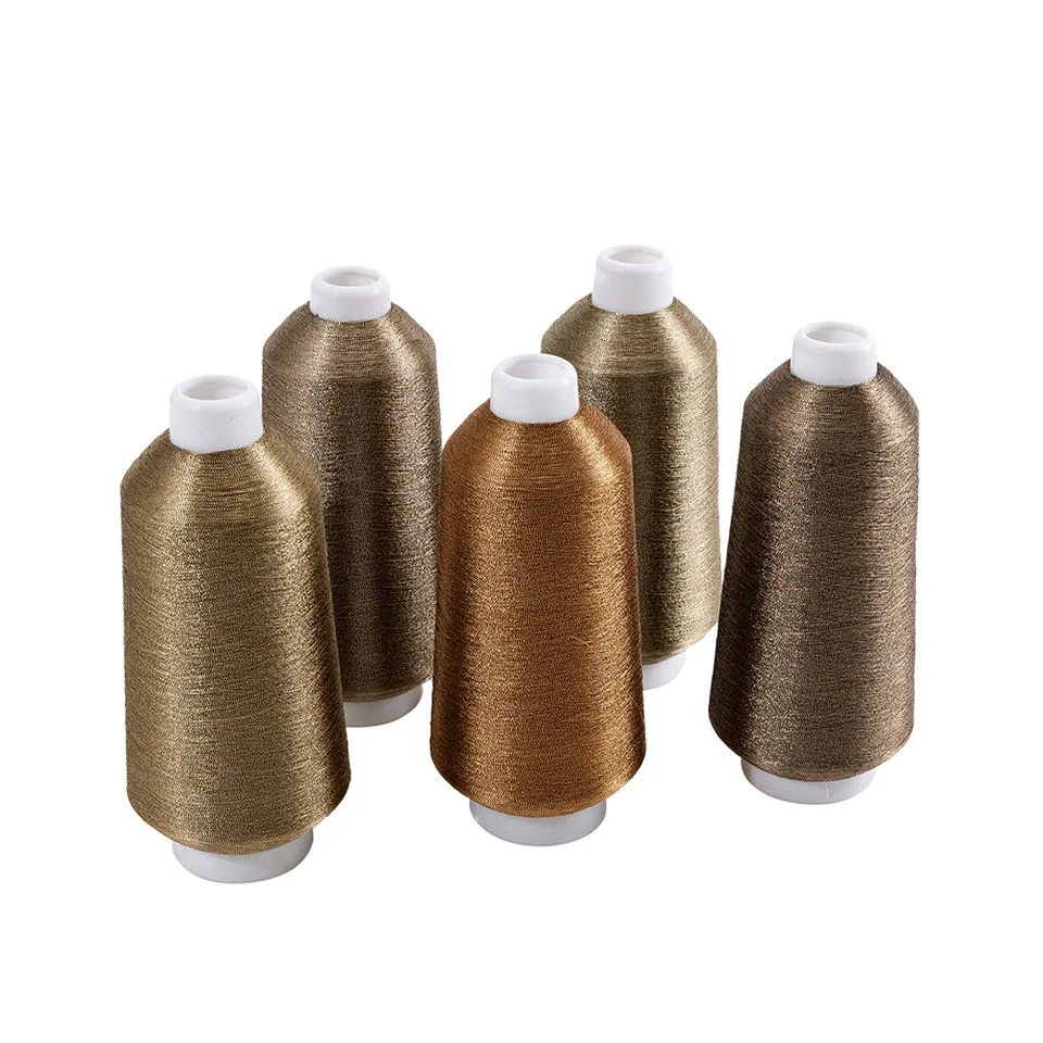 Pakistan Popular Colors Metallic Yarn Ms Type Polyester Yarn Embroidery Thread