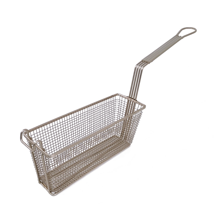 French Fries Basket Strainer Stainless Steel Wire Mesh Fry Basket for Deep Fat Fryer