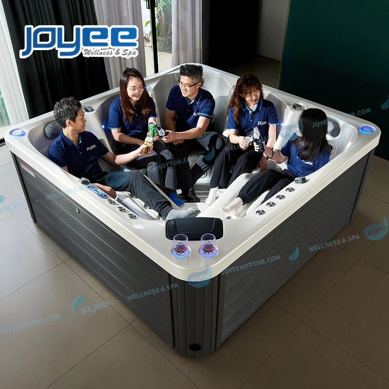 Joyee 5 pessoas Balboa Luxo Acríllic Spa de Massagem Whirlpool ao ar livre Ofurô