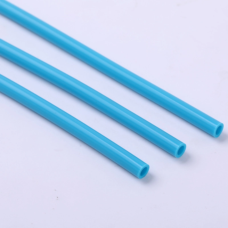 Tuyau en silicone super flexible pour aspirateur, diamètre 4mm, tuyauterie en caoutchouc de silicone bleu.