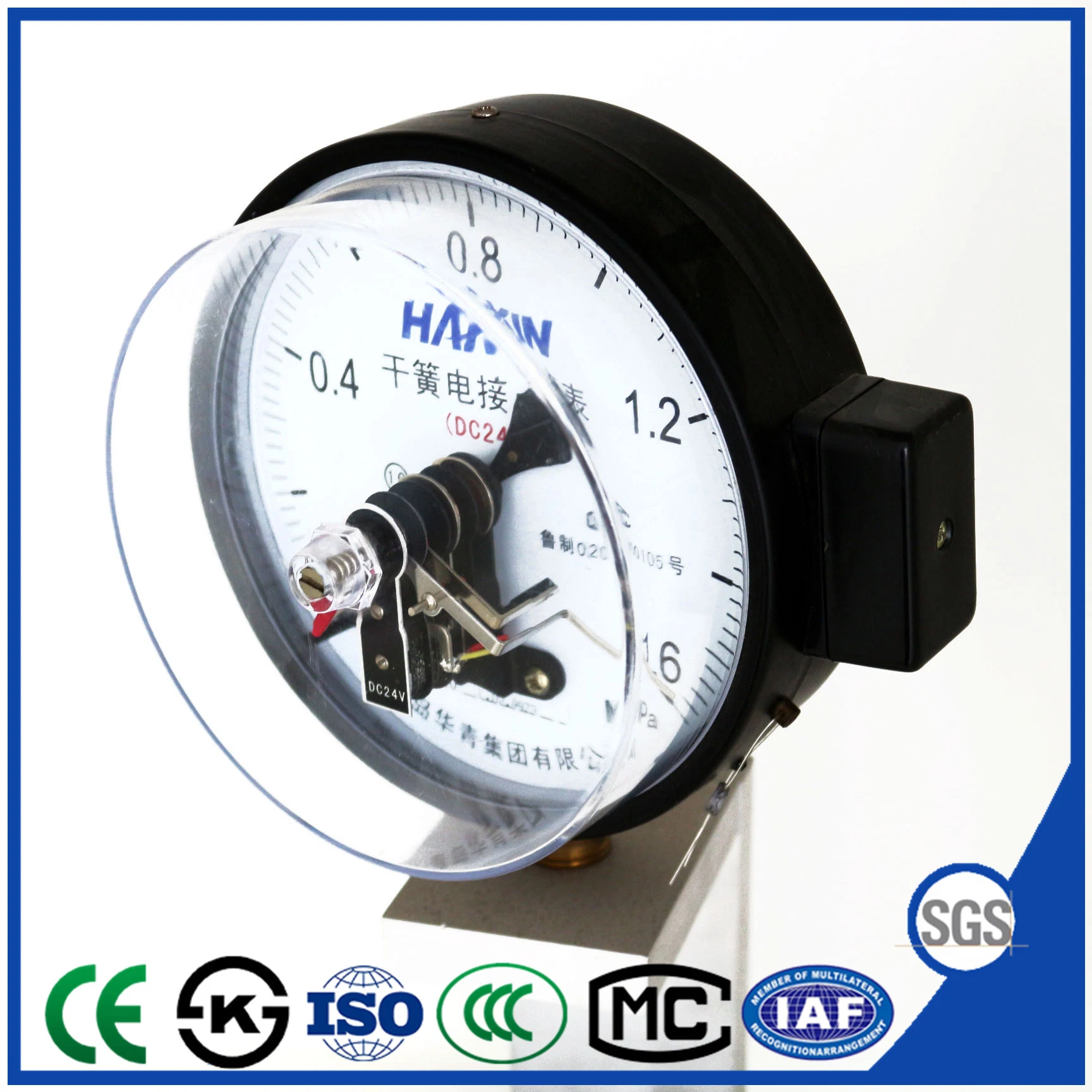 Reed Switch Electric Contact Pressure Gauge with Manufacture Directly