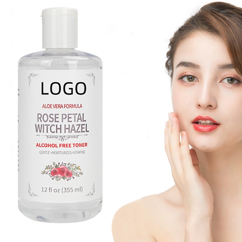 Cuidado de la piel blanqueamiento agua de pétalos faciales hidratantes pura y natural Tóner rosa