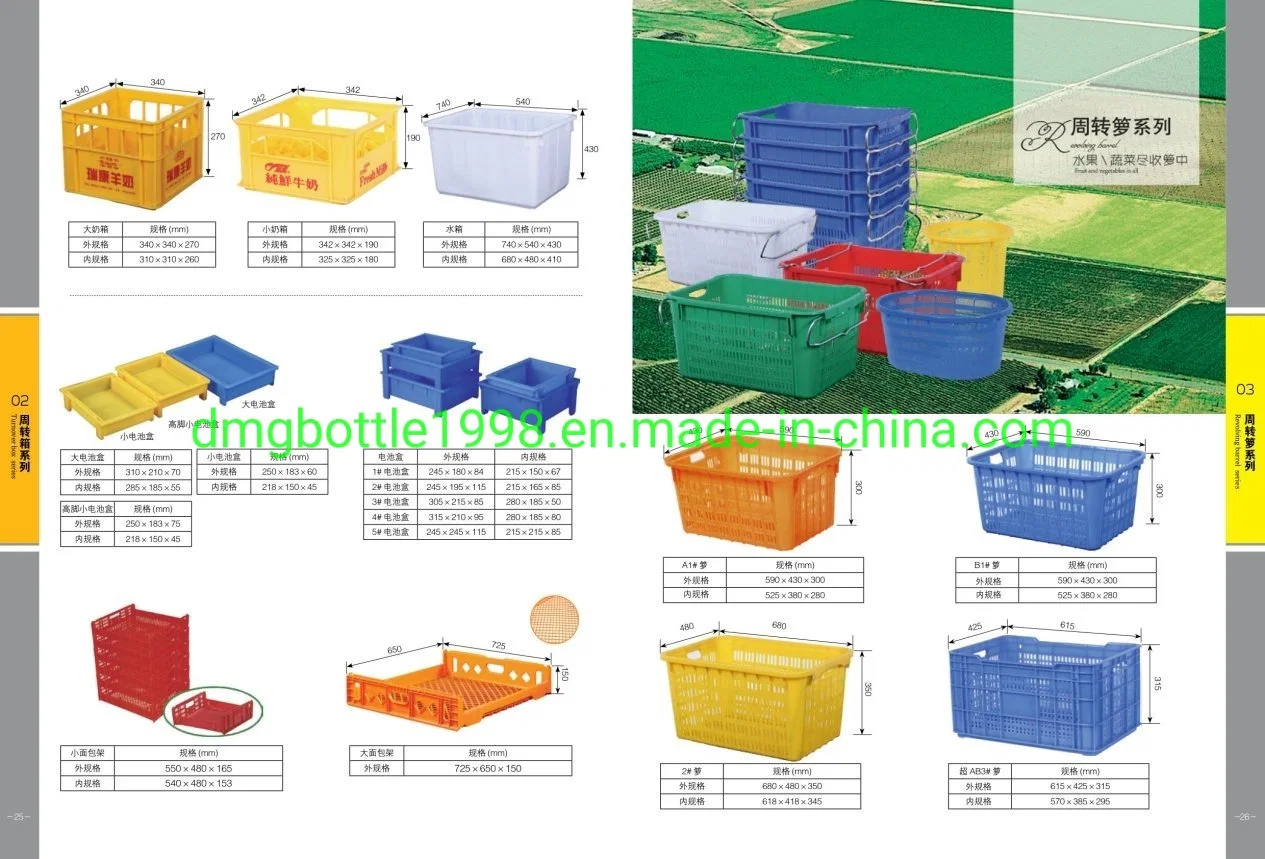 Componente plástico ESD circulación contenedor / ESD circulación contenedor Caja de embalaje ESD Caja de almacenamiento de PCB antiestática /Palet