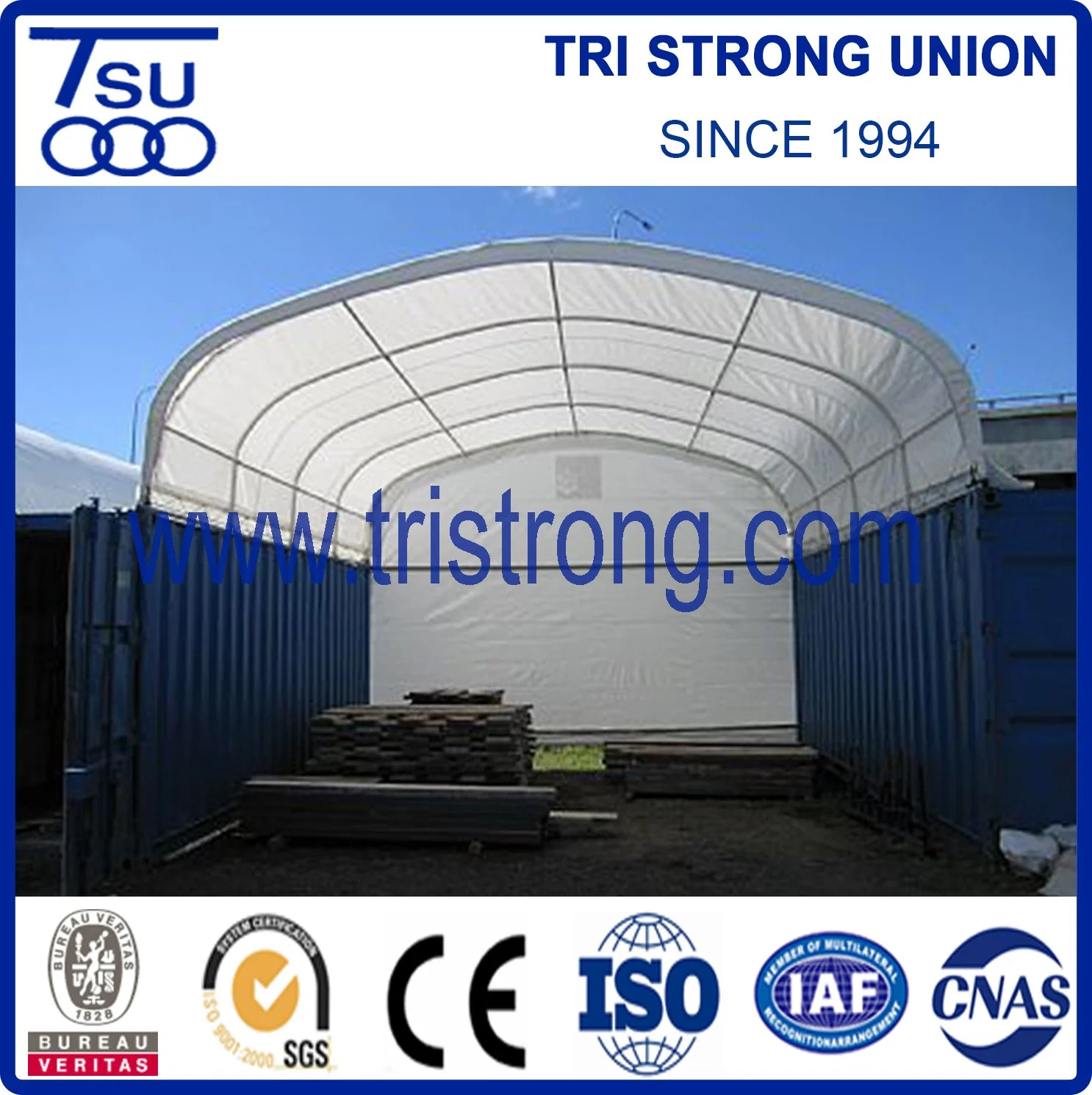 Galvanized Steel Tube Frame Container Roof with PVC Cover (TSU-2020C/TSU-2040C)