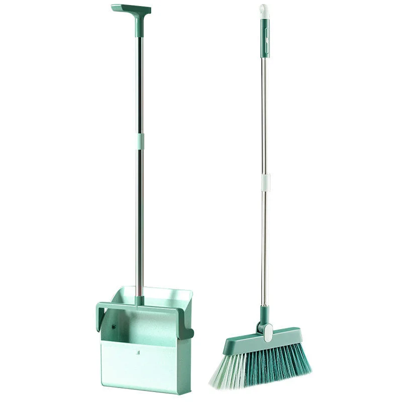 Wholesale/Supplier Standing Low Price Plastic Broom and Dustpan Set for Floor Cleaning