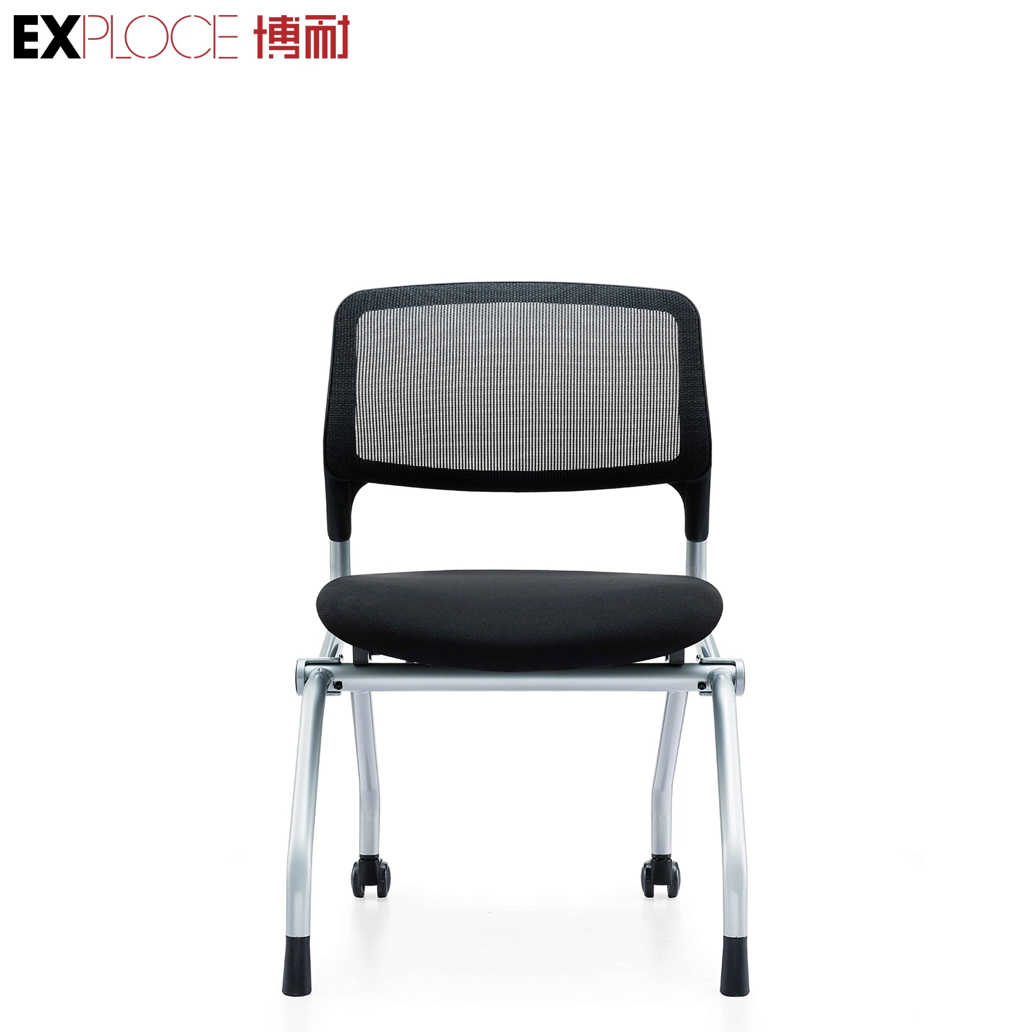 PP Reversible Automatic Return Plastic Office Wholesale/Supplier New Design Plastic Furniture Outdoor Training Folding Chair