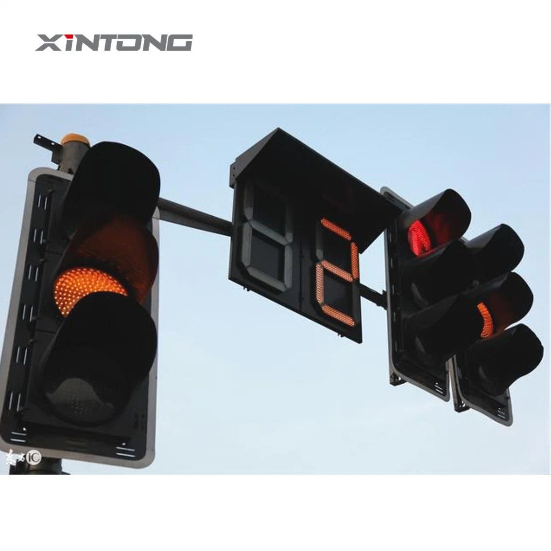 Intelligent CE RoHS 200mm 300mm 400mm Warning Traffic Light with Controller System