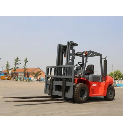 3 M 10ton 3m 5 etapa Triple Mast gasolina Forklift Carretilla elevadora de gas propulsor con desplazamiento lateral y neumático sólido