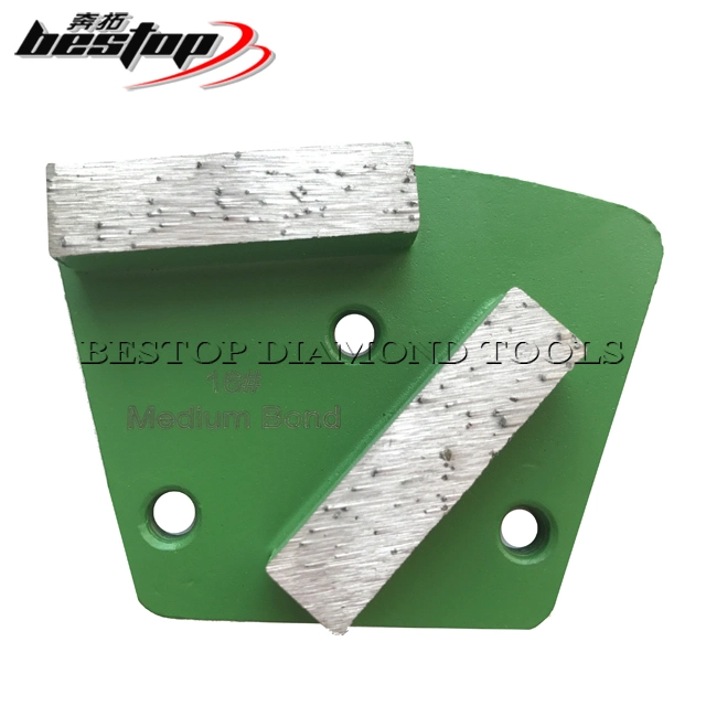 Trapezoid Concrete Floor Diamond Grinding Segments 40X10X10mm