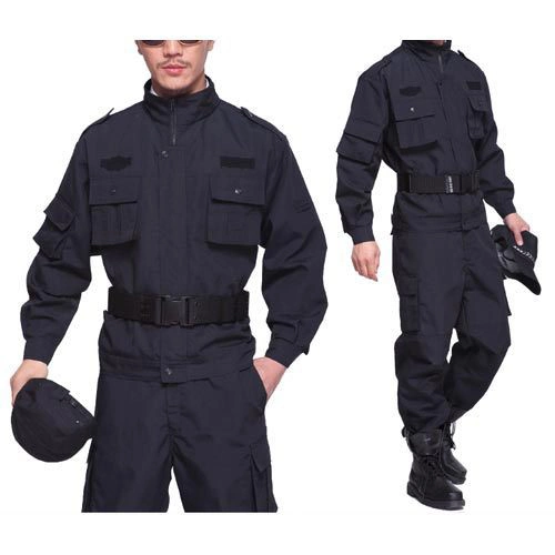 Black Uniform Military Police Clothing Cotton Combat Training Wearresistant Durable Security Guard Safety Suit Uniform