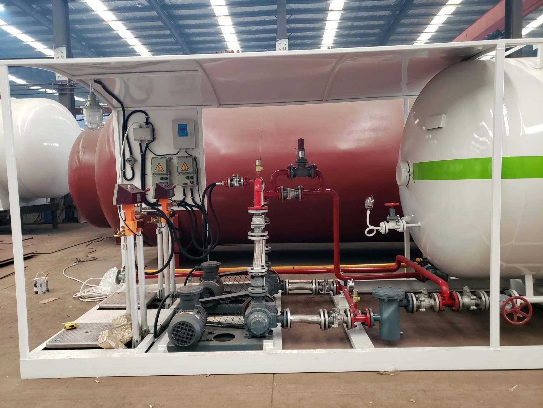 5tons LPG Skid Station Gas Tankstation Anlage 10000L Kochen Tankstelle für Nigeria