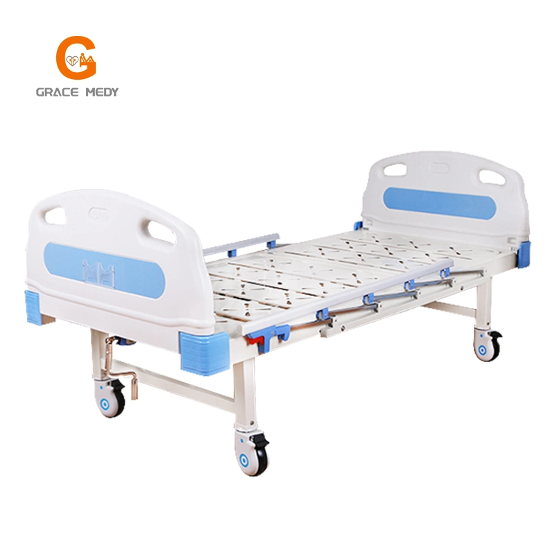 Medical 1 Function Manual Hospital Patient Bed with Single Cranks Nursing Bed