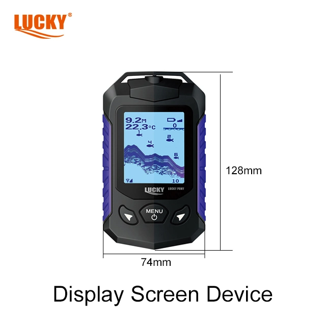 Lucky fish finder FL168-W 2.8inch Pantalla de matriz de puntos con los sensores inalámbricos