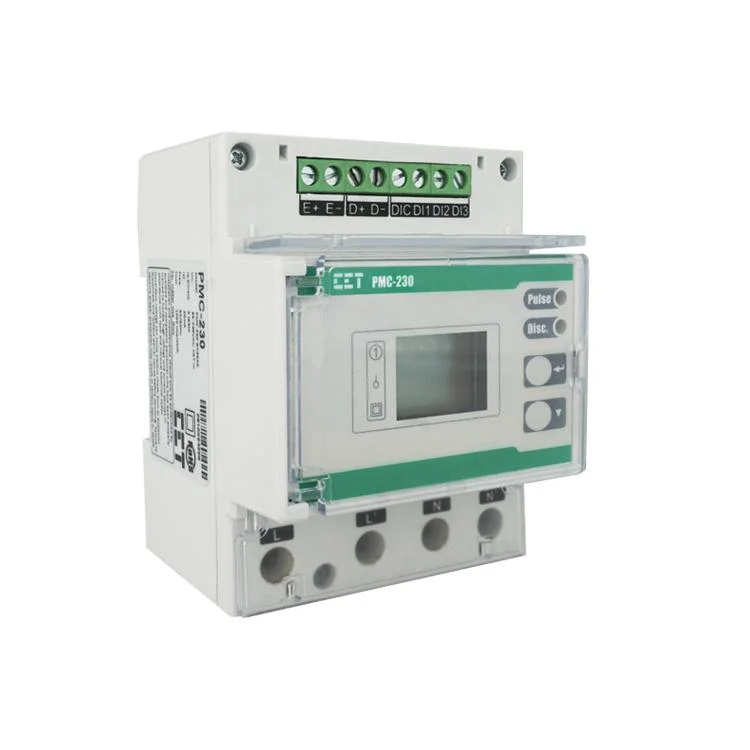 PMC-230 DIN Rail Class 1 Single-Phase Multifunction Meter for Electrical Current Power Measurement with Digital Inputs