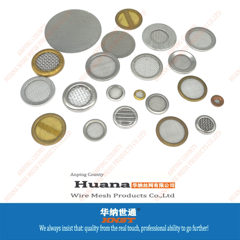 Stainless Steel Spinneret Filter Disc Pleated Wire Mesh and Metal Edging