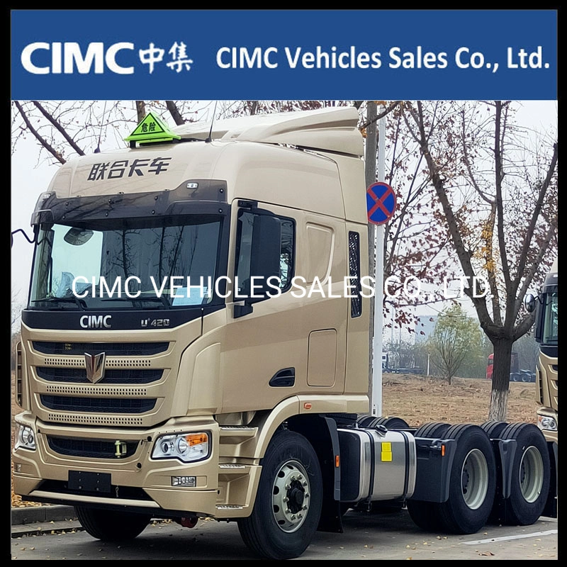 China C&C/Cimc 6*4 380HP Heavy Duty Truck Tractor