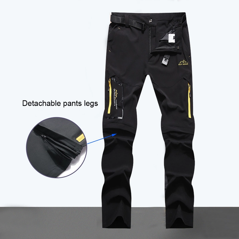 Men's Camping Hiking Pants Trekking High Stretch Summer Thin Waterproof Quick Dry Outdoor Sports Travel Trousers