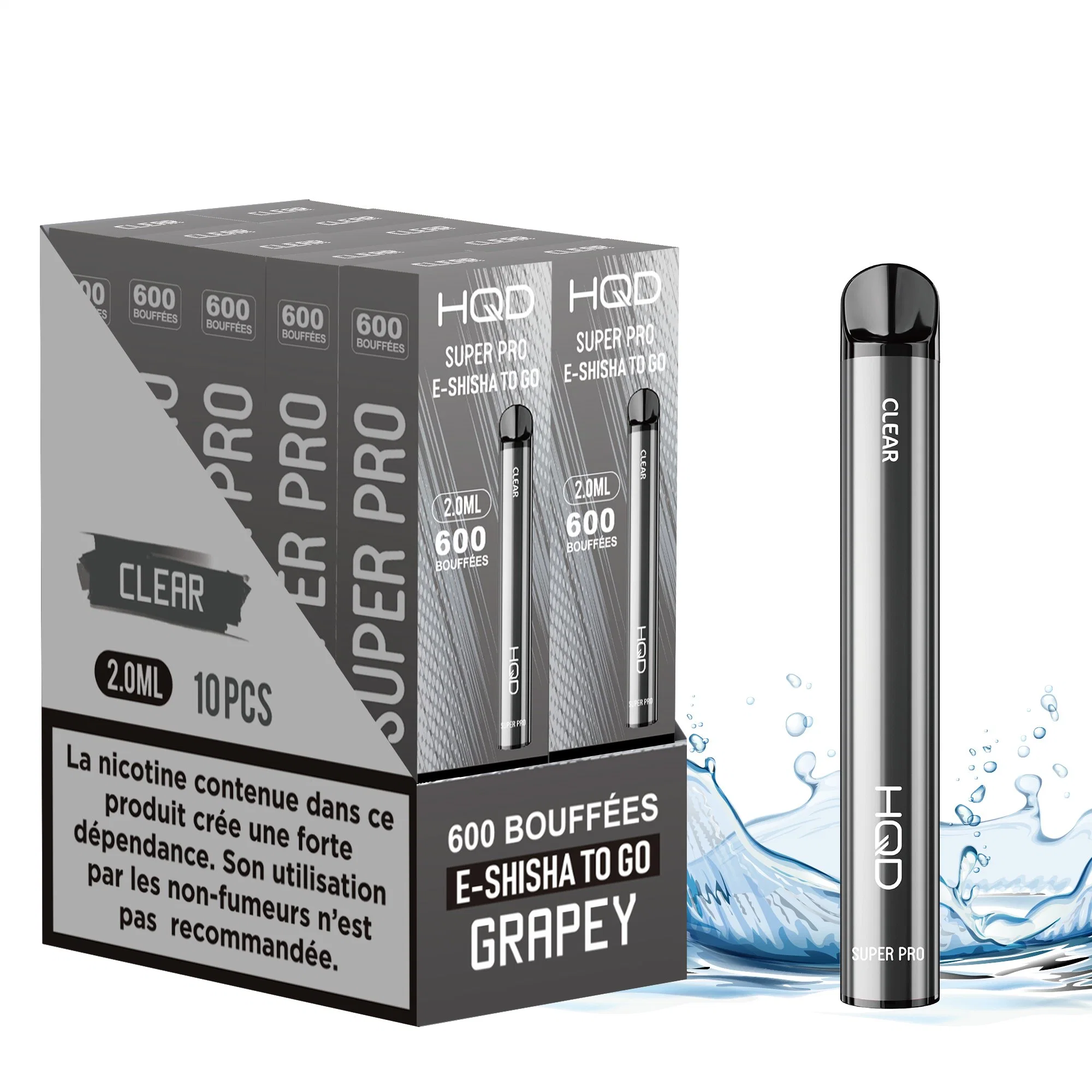 HQD Precio al por mayor VAPE Pen Super PRO 600 Puffs desechables